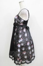 画像2: FRILL / 白猫の切替キャミワンピース  ブラック H-26-03-14-1042-HN-OP-KB-ZH (2)