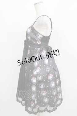 画像2: FRILL / 白猫の切替キャミワンピース  ブラック H-26-03-14-1042-HN-OP-KB-ZH