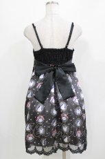 画像3: FRILL / 白猫の切替キャミワンピース  ブラック H-26-03-14-1042-HN-OP-KB-ZH (3)