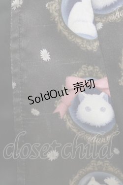 画像7: FRILL / 白猫の切替キャミワンピース  ブラック H-26-03-14-1042-HN-OP-KB-ZH