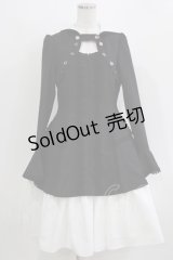 MIHO MATSUDA / Artiswitch×MIHO MATSUDA るるコラボワンピース  黒×白 H-26-03-14-1043-GO-OP-KB-ZH