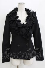 画像1: alice auaa / スラッシュフリルジャケット 3(約9号) 黒 H-26-03-14-1045-AA-JA-AK-ZH (1)