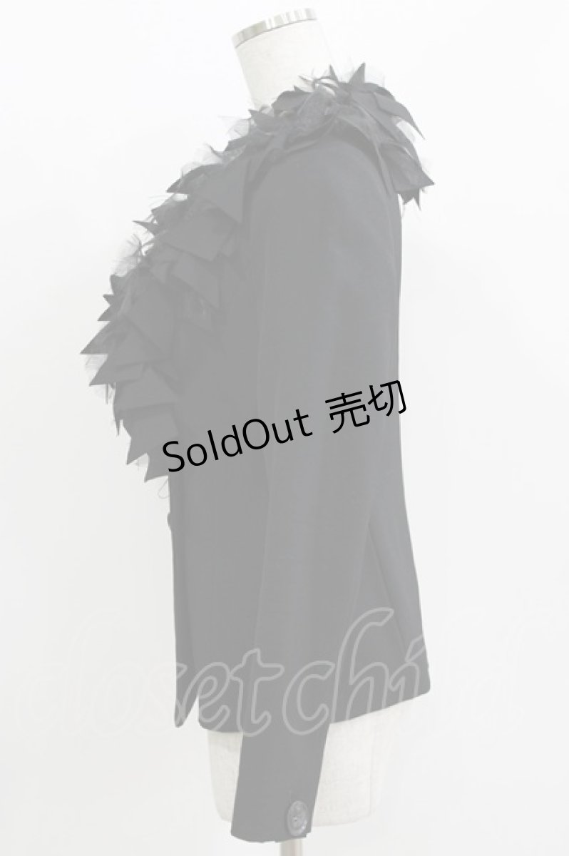 画像2: alice auaa / スラッシュフリルジャケット 3(約9号) 黒 H-26-03-14-1045-AA-JA-AK-ZH (2)