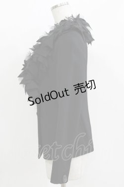 画像2: alice auaa / スラッシュフリルジャケット 3(約9号) 黒 H-26-03-14-1045-AA-JA-AK-ZH