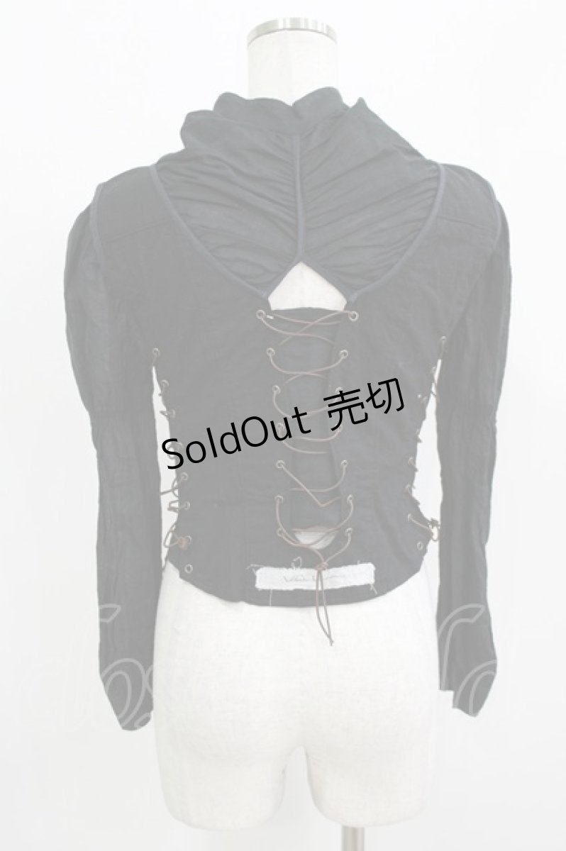 画像3: alice auaa / 縫合ブラウス 2(ユニセックス)  H-26-03-14-1047-AA-BL-AK-ZH (3)