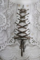 画像4: abilletage / プリンセス柄シフォンスカート  ミディアム丈/オフ H-26-03-14-1005-GO-SK-KB-ZH (4)