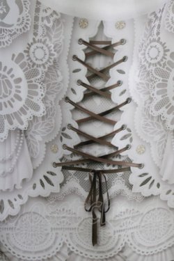 画像4: abilletage / プリンセス柄シフォンスカート  ミディアム丈/オフ H-26-03-14-1005-GO-SK-KB-ZH