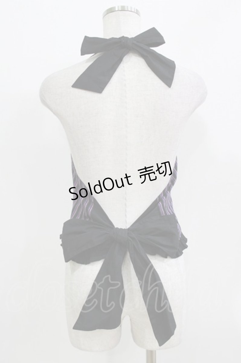 画像3: PUTUMAYO / レジメンタルストライプフリルベスト  紫×ピンク×黒 H-26-03-14-1050-PT-TO-AK-ZH (3)