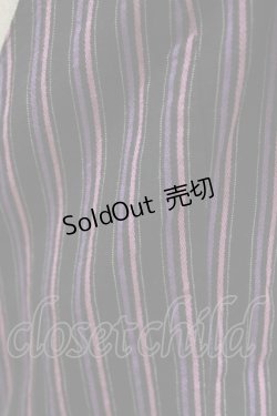 画像4: PUTUMAYO / レジメンタルストライプフリルベスト  紫×ピンク×黒 H-26-03-14-1050-PT-TO-AK-ZH