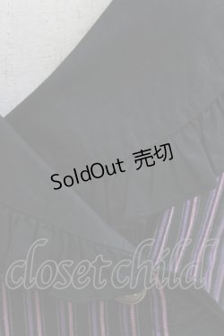 画像5: PUTUMAYO / レジメンタルストライプフリルベスト  紫×ピンク×黒 H-26-03-14-1050-PT-TO-AK-ZH