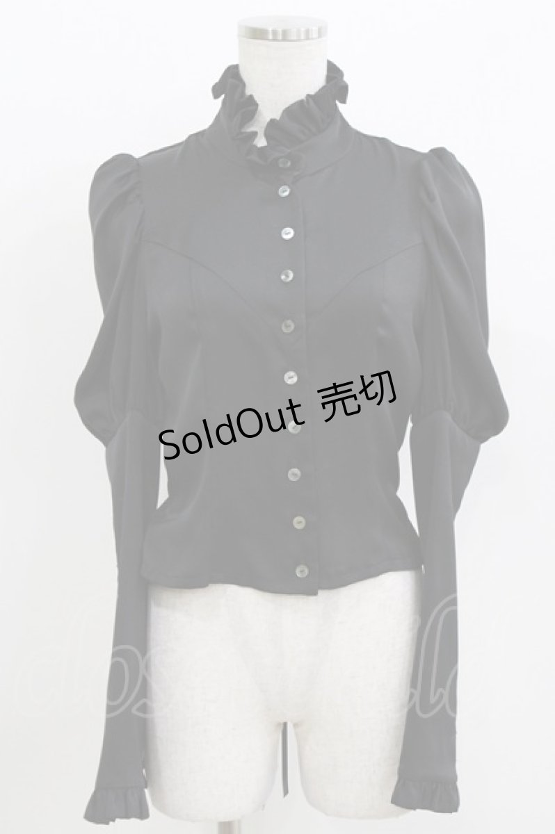 画像1: ATELIER BOZ / ハルフブラウス  黒 H-26-03-14-1051-EL-BL-AK-ZH (1)