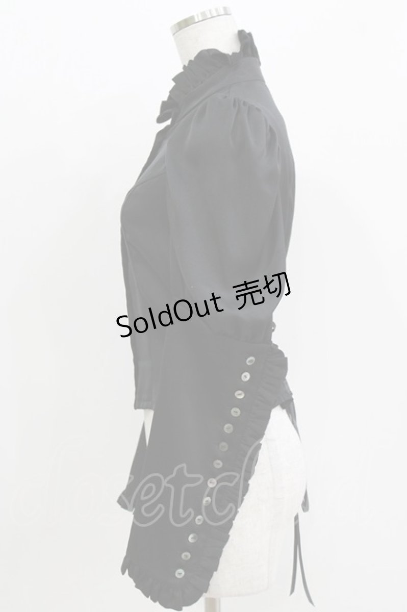 画像2: ATELIER BOZ / ハルフブラウス  黒 H-26-03-14-1051-EL-BL-AK-ZH (2)