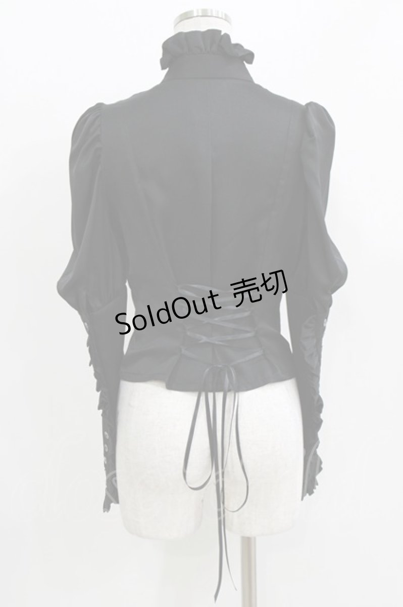 画像3: ATELIER BOZ / ハルフブラウス  黒 H-26-03-14-1051-EL-BL-AK-ZH (3)