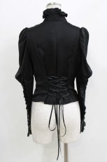 画像3: ATELIER BOZ / ハルフブラウス  黒 H-26-03-14-1051-EL-BL-AK-ZH (3)