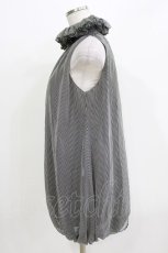 画像2: alice auaa / フリルネックバルーンブラウス 3(約9号) 黒×白 H-26-03-14-1052-AA-TO-AK-ZH (2)