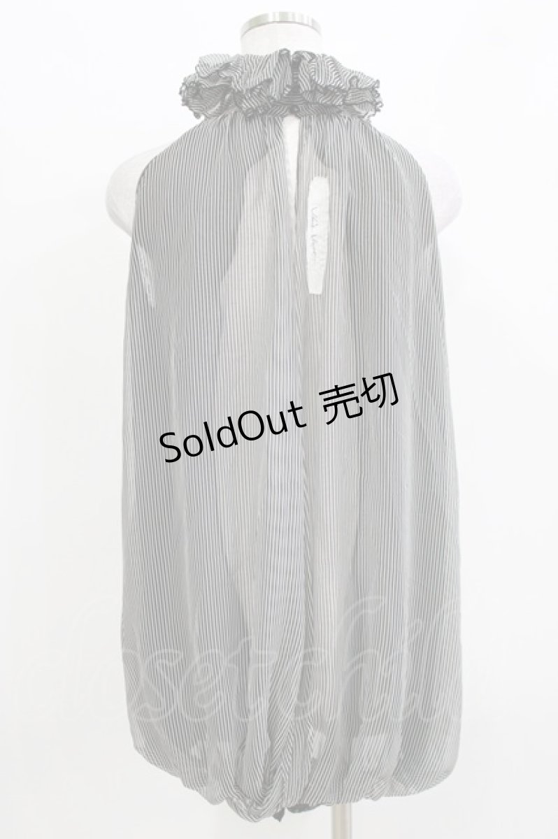 画像3: alice auaa / フリルネックバルーンブラウス 3(約9号) 黒×白 H-26-03-14-1052-AA-TO-AK-ZH (3)