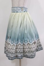 画像2: abilletage / グラデーションレーススカート  ミディアム丈/サックス H-26-03-14-1006-GO-SK-KB-ZH (2)