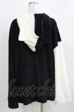 画像3: Deorart / キャット・シャギーネコミミフードパーカー M ブラック×ホワイト H-26-03-14-1054-PU-TO-KB-ZT0414S (3)