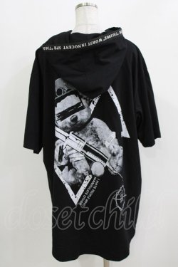 画像3: SEX POT ReVeNGe / プリント半袖プルパーカー  黒 H-26-03-14-1055-SP-TO-KB-ZH