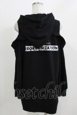 画像3: SEX POT ReVeNGe / レイヤード風オフショルプルパーカー M ブラック H-26-03-14-1056-SP-TO-KB-ZH (3)