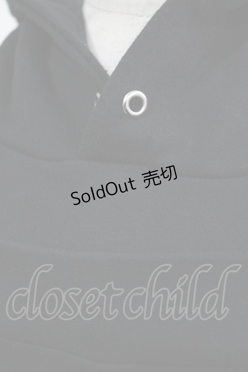 画像5: SEX POT ReVeNGe / レイヤード風オフショルプルパーカー M ブラック H-26-03-14-1056-SP-TO-KB-ZH (5)