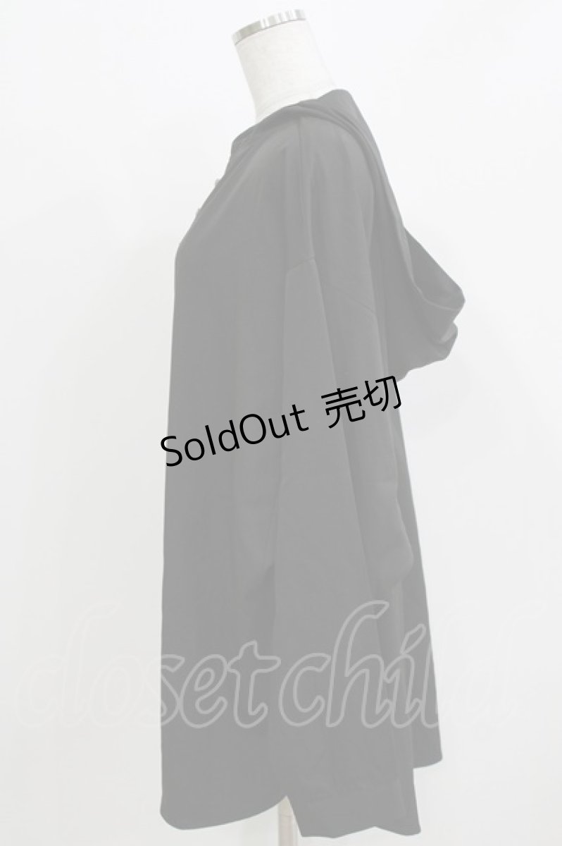 画像2: Deorart / チャイナボタンフードシャツ L ブラック H-26-03-14-1057-PU-TO-KB-ZH (2)