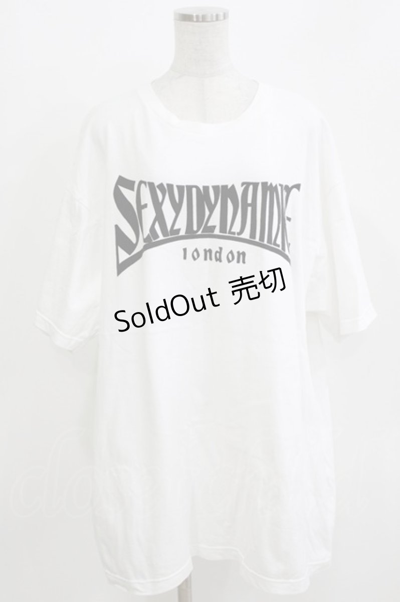 画像1: SEXY DYNAMITE LONDON / スポーツロゴBIG半袖Tシャツ  ホワイト H-26-03-14-1063-PU-TO-KB-ZH (1)
