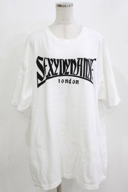 画像1: SEXY DYNAMITE LONDON / スポーツロゴBIG半袖Tシャツ  ホワイト H-26-03-14-1063-PU-TO-KB-ZH