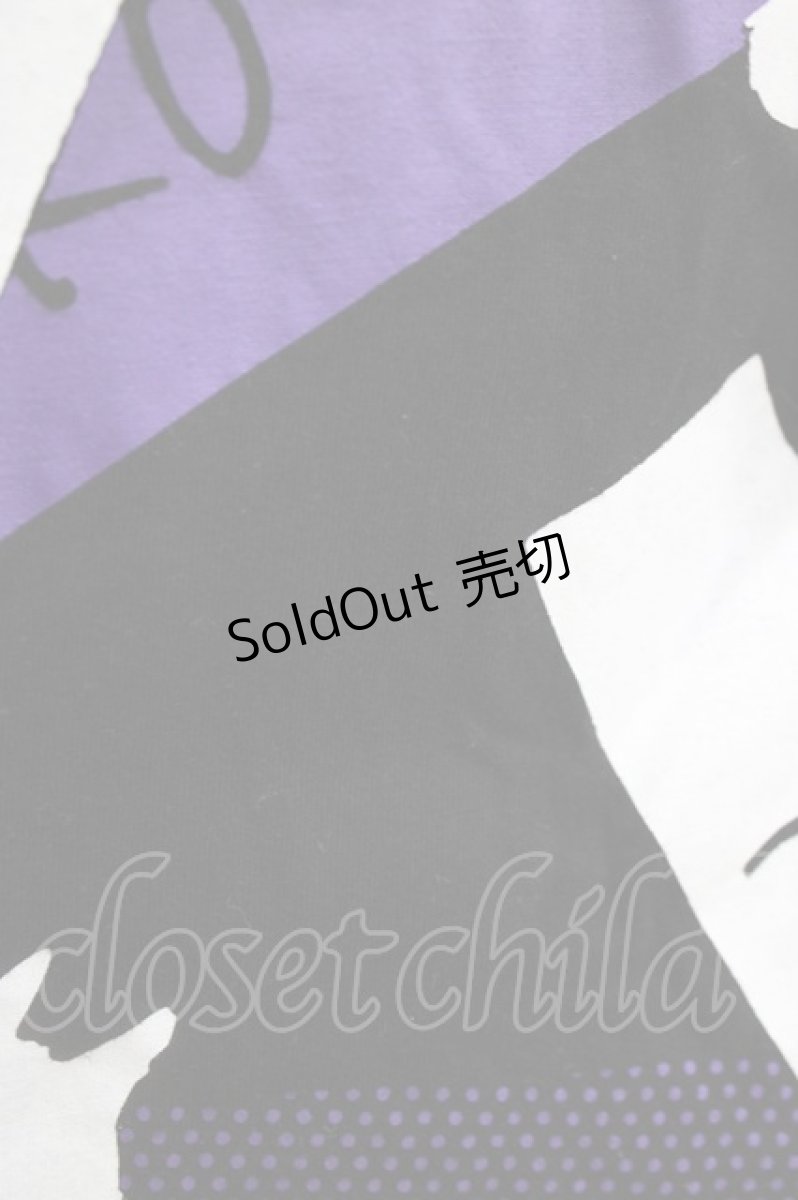 画像4: MINT NeKO / ペイントネコラグランカットワンピース  黒×紫 H-26-03-14-1064-HN-OP-KB-ZH (4)