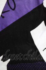 画像4: MINT NeKO / ペイントネコラグランカットワンピース  黒×紫 H-26-03-14-1064-HN-OP-KB-ZH (4)