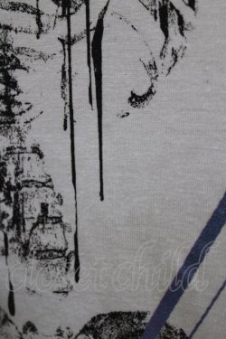 画像4: SEX POT ReVeNGe / プリント切替半袖カットソー  白×黒 H-26-03-14-1065-SP-TO-KB-ZH