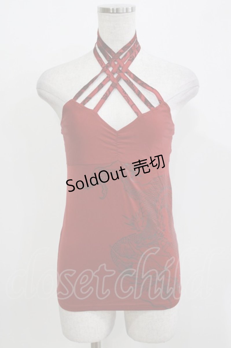 画像1: Qutie Frash / クロスキャミ  赤 H-26-03-14-1066-QU-TO-AK-ZH (1)