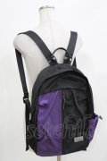 Deorart / バイカラーリュック  ブラック×パープル H-26-03-14-1068-PU-BG-KB-ZH