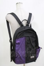 画像1: Deorart / バイカラーリュック  ブラック×パープル H-26-03-14-1068-PU-BG-KB-ZH (1)