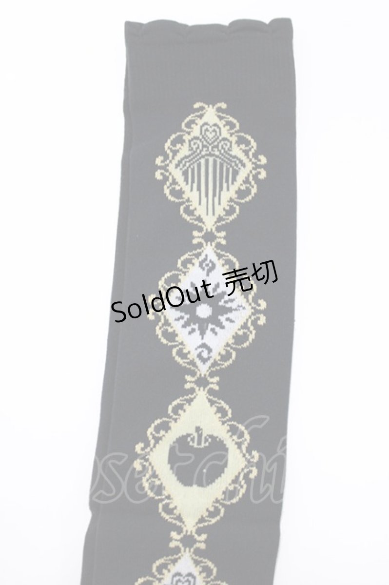 画像3: PUTUMAYO / 櫛と羅針盤とりんごのニーハイソックス  黒 H-26-03-14-1072-PT-ZA-AK-ZH (3)