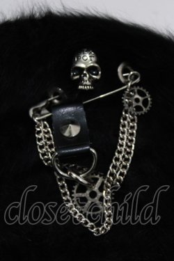 画像2: SEX POT ReVeNGe / チャーム付ファーベレー  ブラック H-26-03-14-1075-SP-AC-KB-ZH