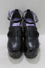 画像1: YOSUKE / 厚底ローファー L ブラック H-26-03-14-1076-PU-SH-KB-ZH (1)