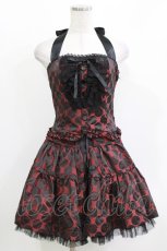 画像1: BPN / サテンドットSET UP M 赤×黒 H-26-03-14-1008-GO-OP-AK-ZH (1)