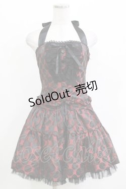 画像1: BPN / サテンドットSET UP M 赤×黒 H-26-03-14-1008-GO-OP-AK-ZH