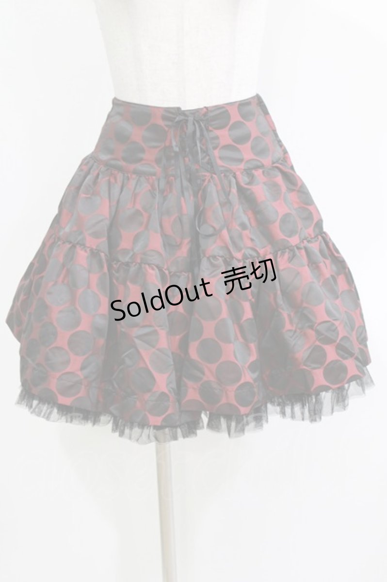 画像4: BPN / サテンドットSET UP M 赤×黒 H-26-03-14-1008-GO-OP-AK-ZH (4)