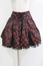 画像4: BPN / サテンドットSET UP M 赤×黒 H-26-03-14-1008-GO-OP-AK-ZH (4)