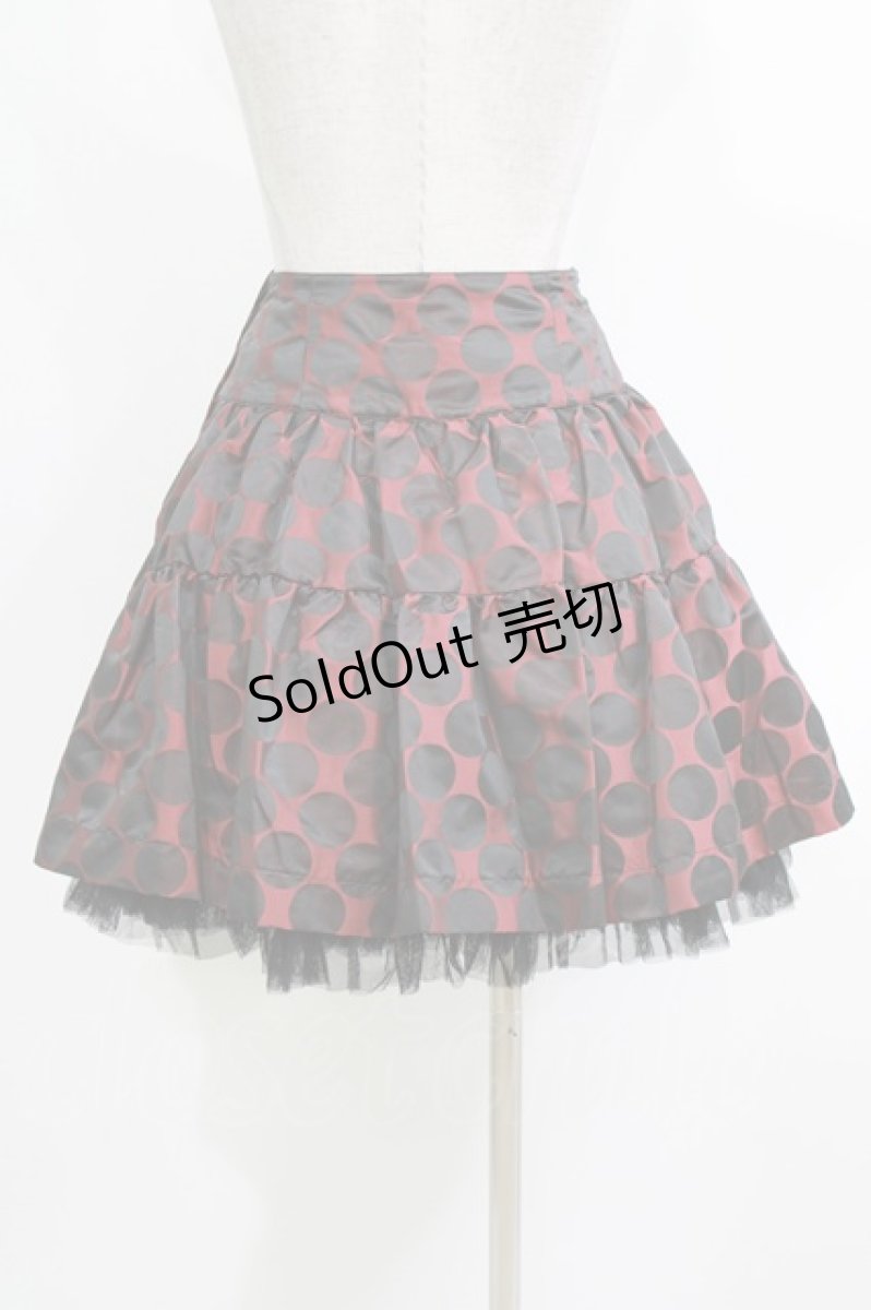 画像5: BPN / サテンドットSET UP M 赤×黒 H-26-03-14-1008-GO-OP-AK-ZH (5)