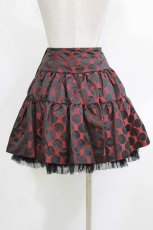 画像5: BPN / サテンドットSET UP M 赤×黒 H-26-03-14-1008-GO-OP-AK-ZH (5)