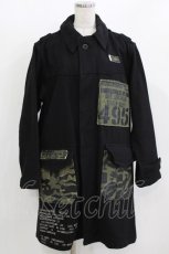 画像1: HN+DIE / カスタムコート  黒 H-26-03-14-1012-HN-CO-KB-ZTC028 (1)