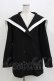 画像1: Amilige / セーラーカラーメルトンコート  ブラック H-26-03-14-1013-PU-CO-KB-ZH (1)