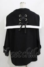 画像3: Amilige / セーラーカラーメルトンコート  ブラック H-26-03-14-1013-PU-CO-KB-ZTC028 (3)