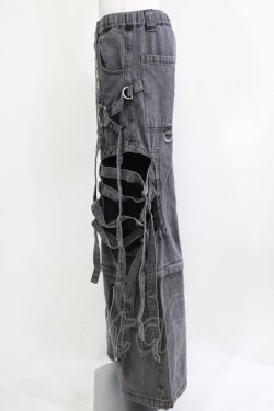 画像2: HIDOLATRAL THEODOL / ボンテージデニムパンツ FREE グレー H-26-03-14-1017-0-PA-AK-ZH