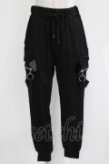 ALGONQUINS / ZIPポケット付パンツ  ブラック H-26-03-14-1018-AL-PA-KB-ZH