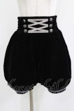 画像1: PUTUMAYO / ハイウエスト別珍カボチャパンツ  黒 H-26-03-14-1019-PT-PA-AK-ZH (1)