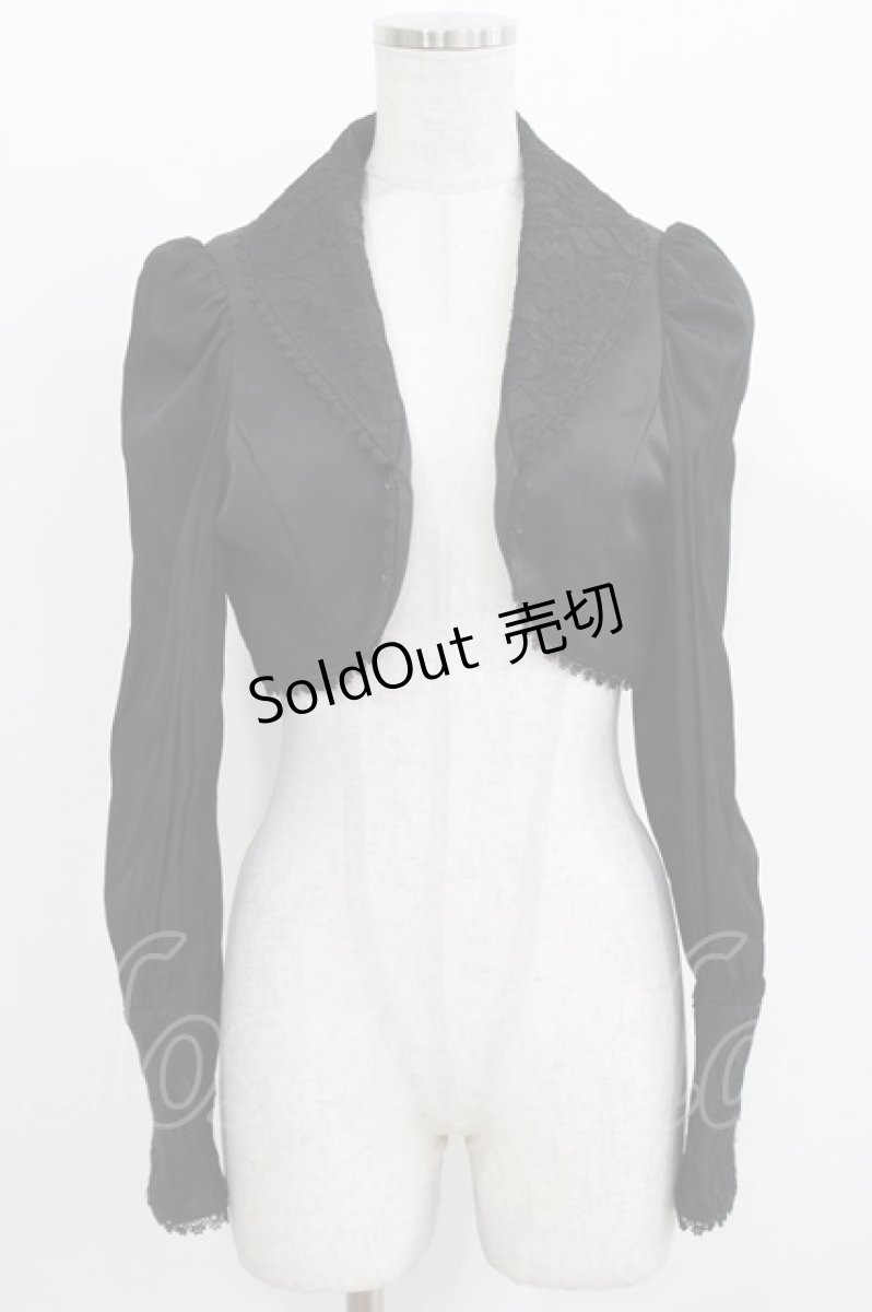 画像1: Sheglit / ビショップスリーブボレロ  ブラック H-26-03-14-1020-EL-TO-KB-ZH (1)